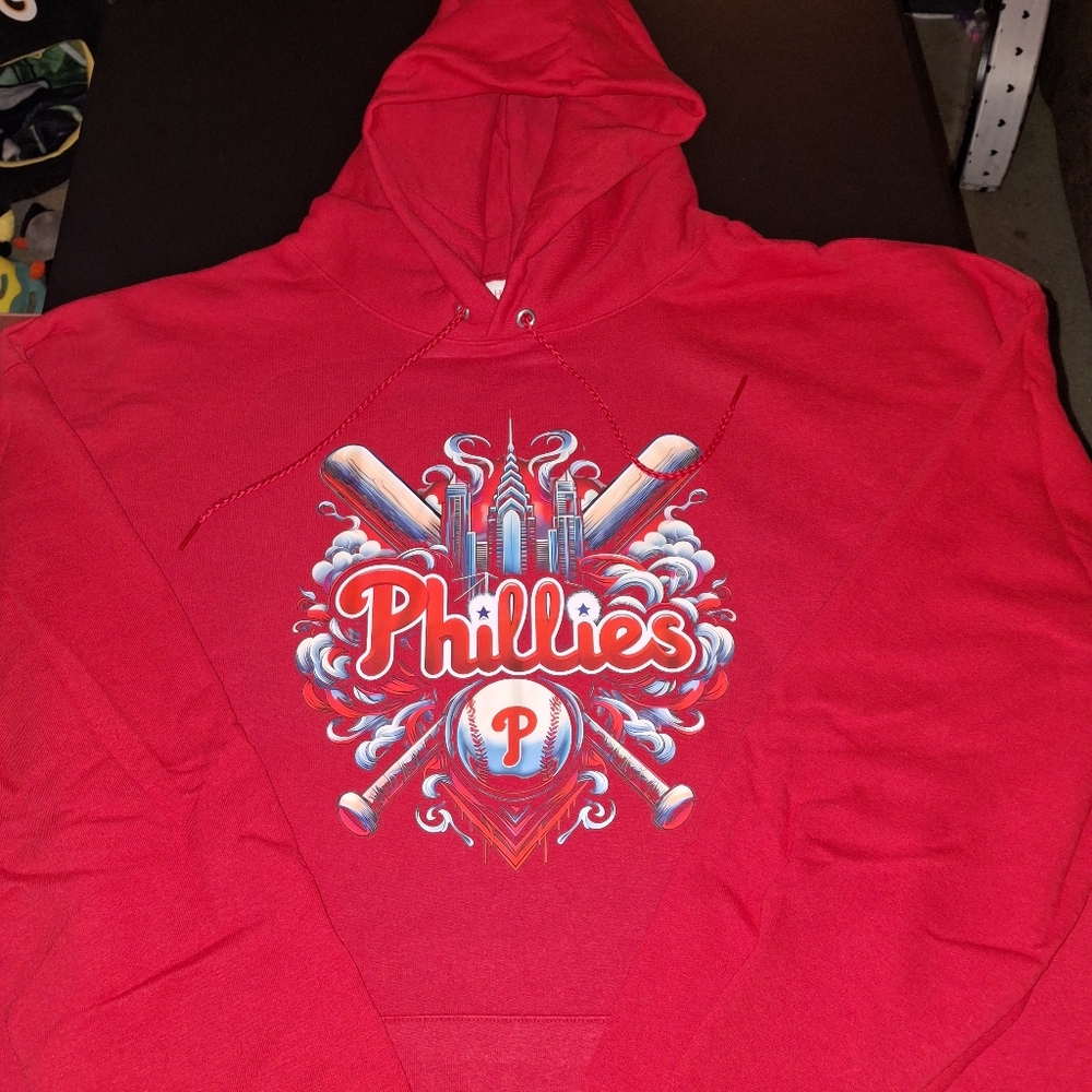 Philadelphia Phillies Hoodie Big Mans Size 3XL Red 3X New